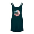 thumbnail image 6 of Gamivast Dresses for Women Plus Size Spaghetti Strap Swing Mini Dress Flag Print Casual Dress Summer Dress Holiday Dress Beach Dress Sundress Navy XXL, 6 of 6