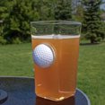 thumbnail image 5 of Golf Ball Beer Glass Drinkware/ Pint Drink Glass 16 oz / Gift for Dad Golfer Groomsman Father's Day, 5 of 6