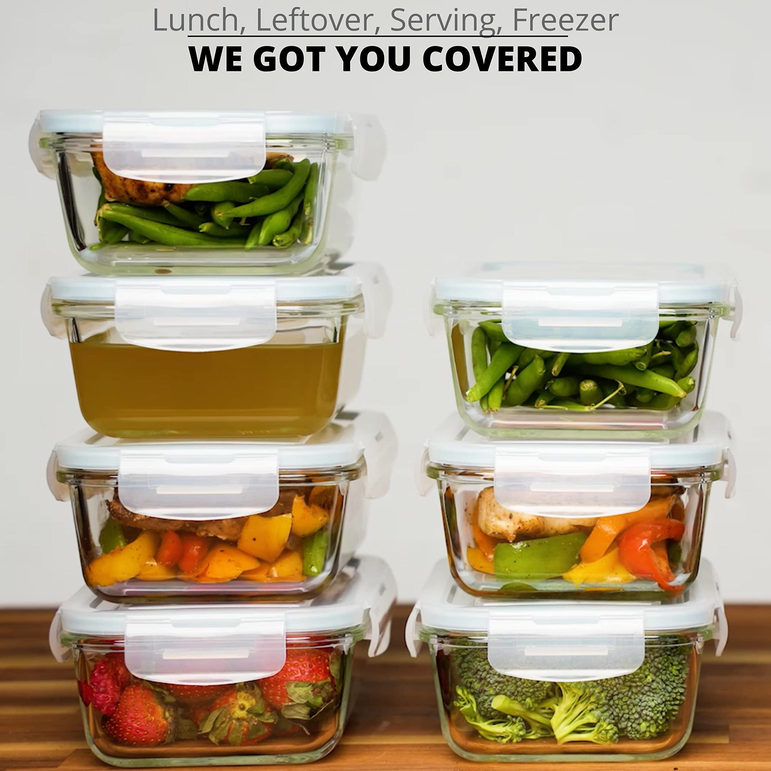 Razab Glass Food Storage Containers with Lids - Thumbnail 3