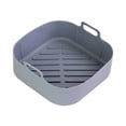 thumbnail image 4 of Freidora de aire, olla de silicona, bandeja para hornear duradera reutilizable, accesorios de cocina, freidora de aire, cesta de silicona, cuenco para Sarga Gris, 4 of 8