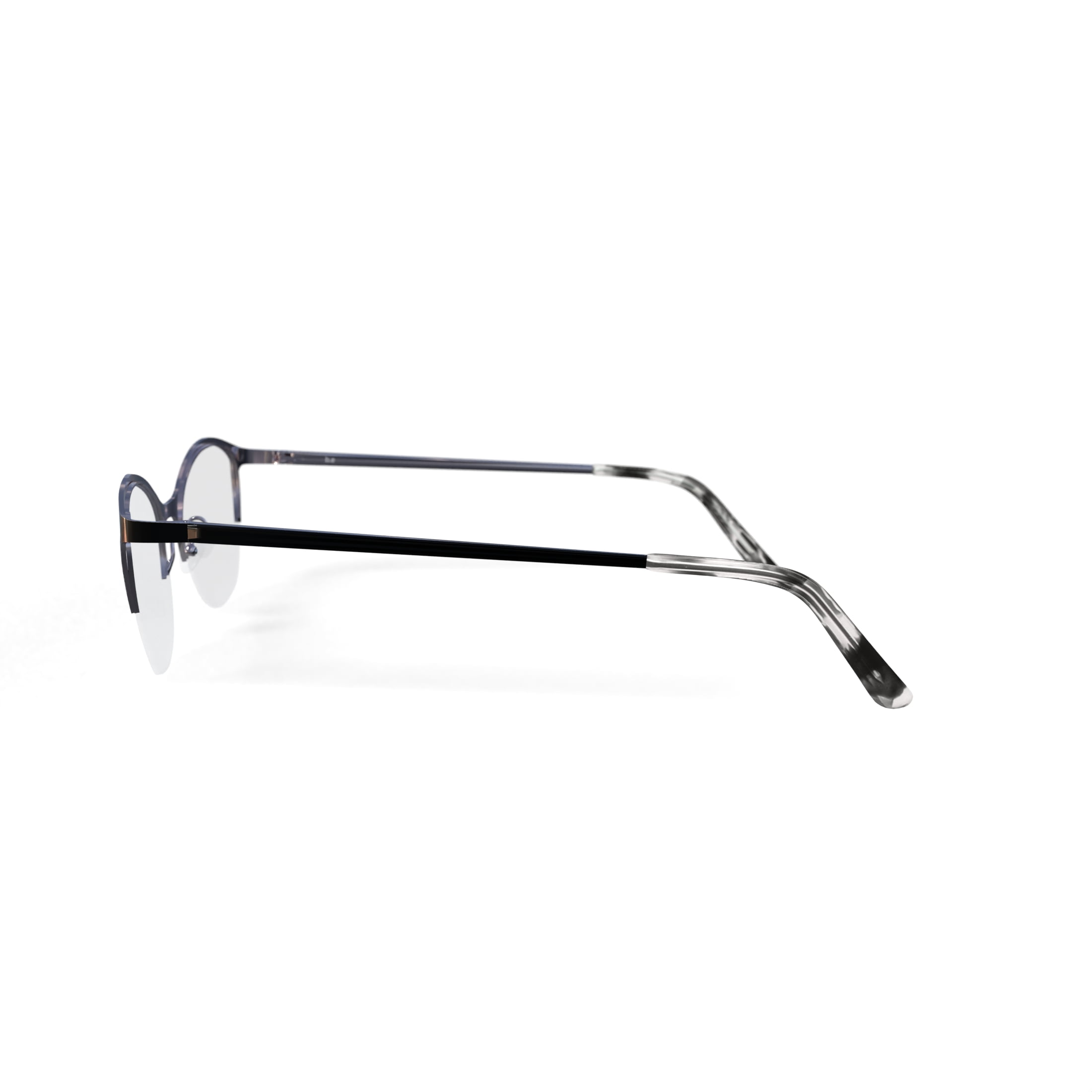 Bio Eyes Women's Luna Cat Eye Prescription Eyeglasses with Case, Black