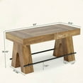 thumbnail image 2 of Kadyn Bar Table, Counter Pub Table, High Top Bar Counter Tables with Sturdy Base for Dining Room, Apartment, Rustic Brown, 2 of 3