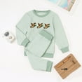 thumbnail image 2 of Zshosam Boy Clothes Baby Baby Boy Clothes Boy Outfit Winter Fall Long Sleeves Pants Set 2PC,Green 6-12 Months, 2 of 8