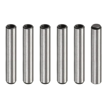 

M6 Internal Thread Dowel Pin 6 Pack 10x55mm Chamfering Flat Carbon Steel Cylindrical Pin