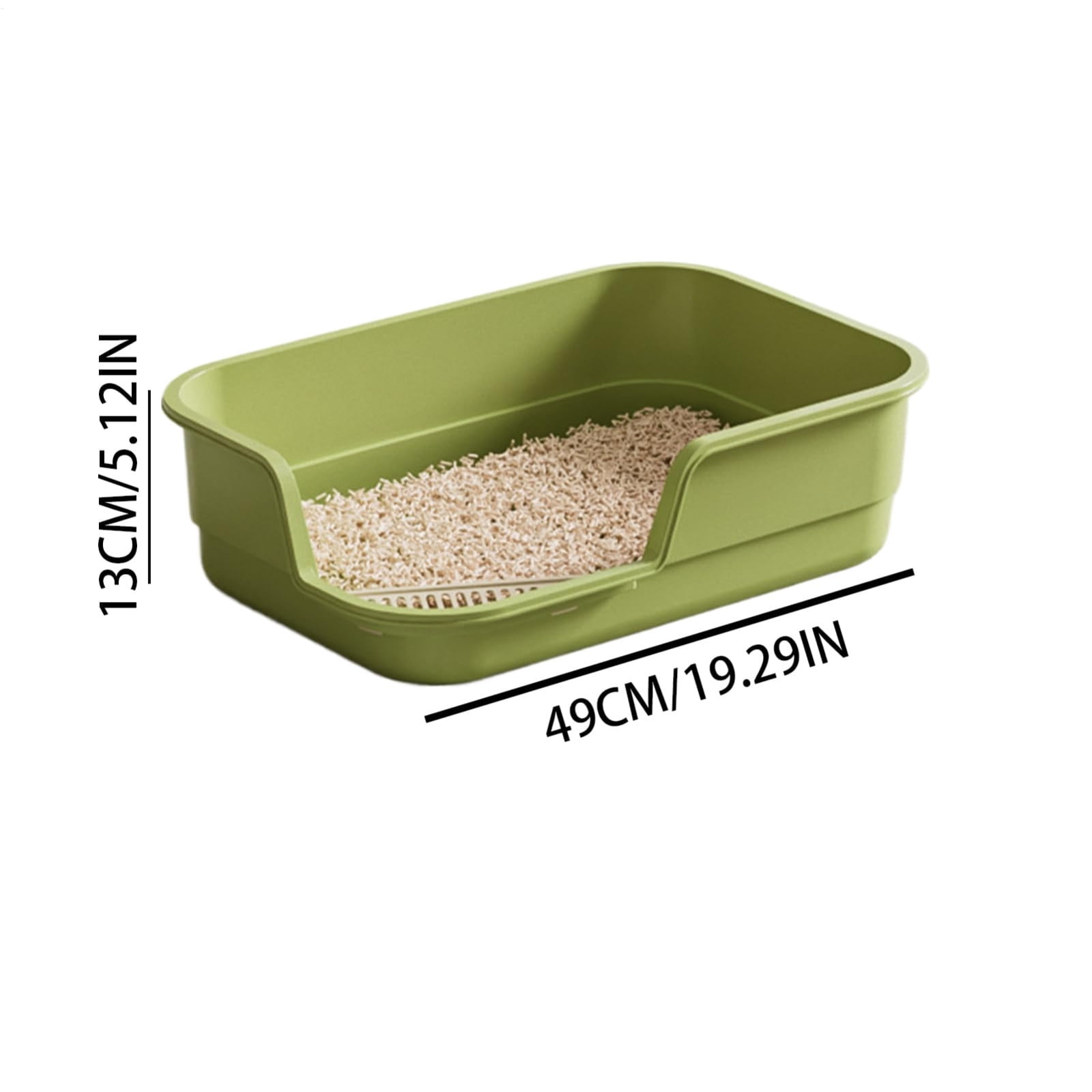 Extra Large Semi Enclosed Cat Litter Box High Sides Low Entry Open Top Kitty Toilet Splash Control for Senior Cats Kittens Multi Cat Home Apartment Senior Cats Multi Cat Clean Home Litter Control