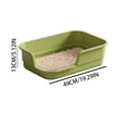 thumbnail image 2 of Extra Large Semi Enclosed Cat Litter Box High Sides Low Entry Open Top Kitty Toilet Splash Control for Senior Cats Kittens Multi Cat Home Apartment Senior Cats Multi Cat Clean Home Litter Control, 2 of 8