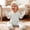 White, variant on Baby 4-Piece Long Sleeve Bodysuit Set Matching Mittens Hat Included complete going-home outfit for newborns 0-1 Year Gray 6-12Months