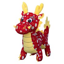 Penkiiy Chinese Dragon Plush Doll 2024 Year of The Dragon Mascot,Chinese Dragon Plush Doll,Chinese New Year Spring Festival Decoration Mascot Figure Toy Dragon,Zodiac Stuffed Animals Toy-7.8"