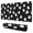 Black Halloween Ghosts Bats and Stars, variant on Halloween Bat Moon Eye Pattern Extended Large Mouse Pad, Keyboard Mouse Pad with Non Slip Base & Stitched Edges, Thick Padded Gifts for Birthday Christmas Thanksgiving,31.5"x11.8"