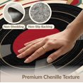 thumbnail image 6 of ODIKA 8'x10' Washable Area Rug Durable, Non-Slip Record Vintage Vinyl Music Album Inspired Circle Featuring Shaped for Living Room, Under Sectional, Family, 6 of 7