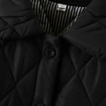 thumbnail image 6 of Women's Winter Coats Sevevn Women Warm Quilted Jackets Long Sleeve Button Up Soild Puffer Jacket Coats With Pockets, 6 of 8