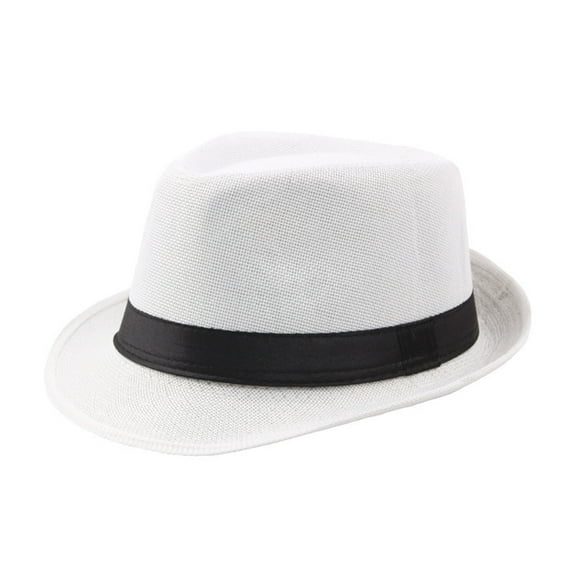 UNTERING Top Hat Short Brim Hats Mens Vintage Hat with Black Bands 8 Solid Color Size Fit Most