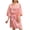 Watermelon Red, variant on Lovskoo Women's 2024 Satin Robe Valentines Sleepwear for Women Kimono Bathrobe Short Ruffle Belted Robes Bridesmaids Sleepwear Watermelon Red