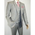 thumbnail image 4 of Mens Three Piece Suit Vested VITALI Soft Fabric With Sheen M3090 Stone Gray 3pc, 4 of 14