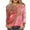 Pink-19, variant on Perfectbot Women's Long Sleeve Crew Neck T-Shirt Floral Print Casual Comfortable Daily Top Tee