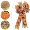 thumbnail image 4 of Fall Wreath Bows,Autumn Harvest Bows For Wreath,Farmhouse Bows For Front Bow Tree Pumpkin Ribbon B Topper,Autumn, 4 of 8