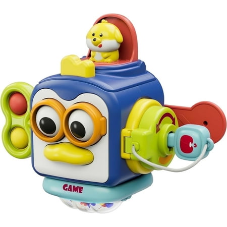 Montessori Toys for 2 Year Old, Sensory Toys for Toddlers 2 3, Travel Activities Busy Cube, Baby Gifts for 18 24 Month, Motor Skills Educational Learning Toys