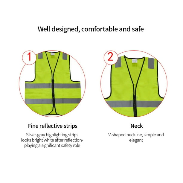 Fluorescent yellow shop vest