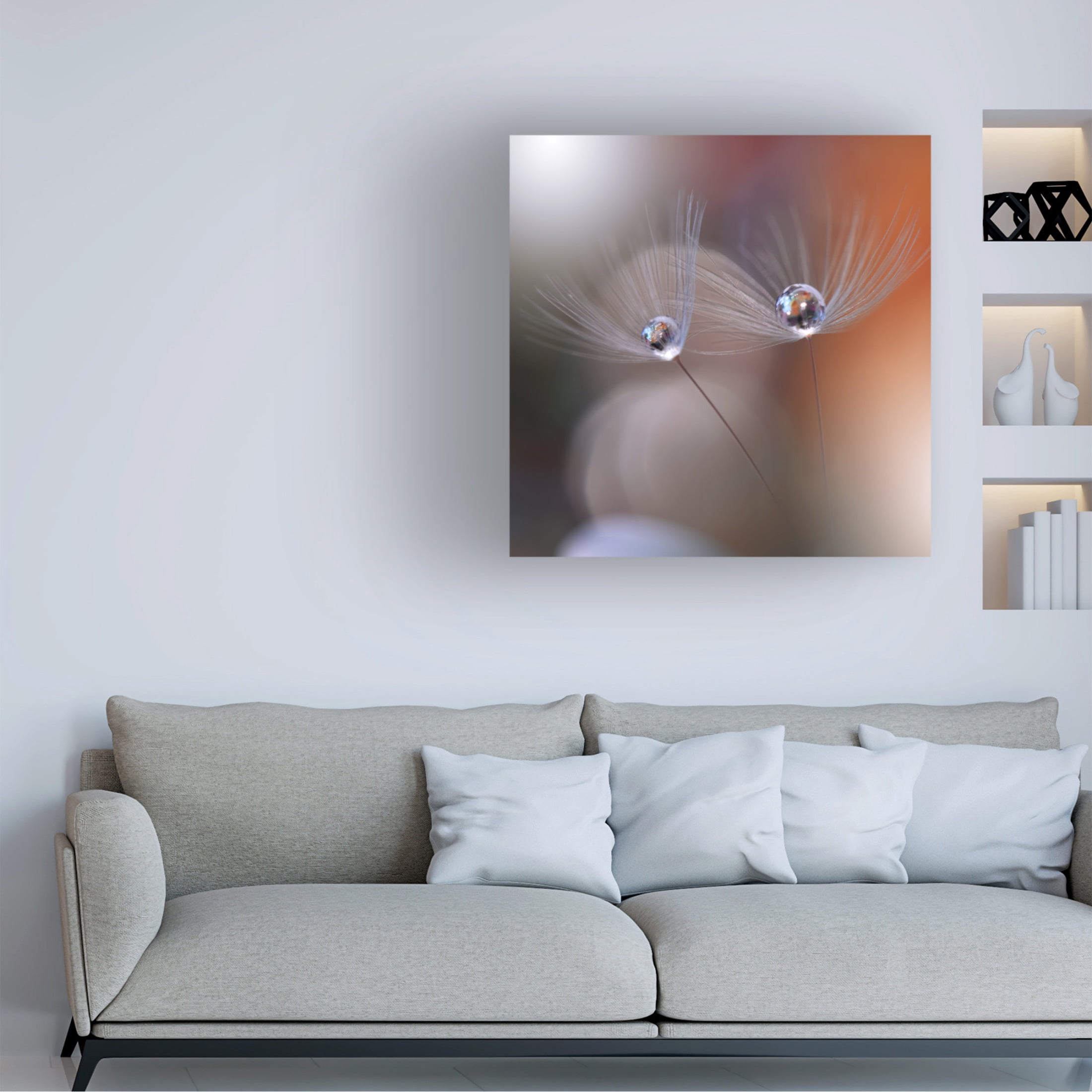 Canvas Wall Art - Juliana Nan 'Immortal Love ' Wall Art for Living Room, Bedroom, or Office D?cor by Trademark Fine Art - 35 x 35 Inches