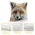 thumbnail image 4 of Orinice Fox Graphic Decorative Pillow Cover for Home Couch Living Room Bed Sofa Square 1PC 18x18in, 4 of 5