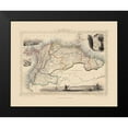thumbnail image 2 of Tallis 14x12 Black Modern Framed Museum Art Print Titled - Venezuela New Granada Ecuador Guyana - Tallis 1851, 2 of 5