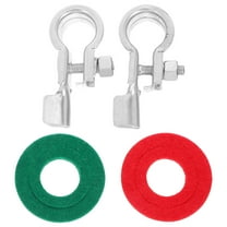 Masteelf 1 Pair Copper Battery Terminal Connectors Battery Terminal Clamps Automotive Battery Terminals For Positive And Negative Posts Car Battery Accessories For Cars Trucks Boats