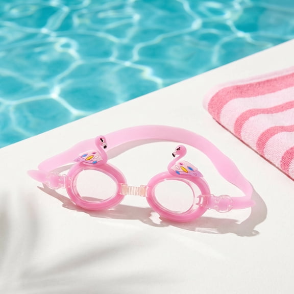 WHAMVOX Swimming Goggles Kids Pc Silicone Pink Eye Protection For Children 1Pack