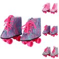 thumbnail image 4 of Muñeca patines, zapatos de patinaje para muñecas de 18 pulgadas, accesorios de ropa, regalo de cumpleaños para niños Eigraketly FN0028-02B, 4 of 7