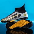 thumbnail image 5 of Botas de fútbol FG/TF para hombre, zapatillas de fútbol sala profesionales unisex antideslizantes para niños, zapatillas de fútbol para entrenamiento de césped al aire libre, zapatillas de fútbol, 5 of 5