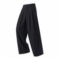 thumbnail image 2 of Xdegoge Mens Wide Leg Pants Pleated Dress Relaxed Fit Baggy Business Casual Trousers Vintage Slacks with Pockets for Office Work Suit Bottoms, 2 of 6