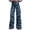 A228 Blue, variant on Mifsaly Wide Leg Pants Women Womens High Waisted Wide Leg Pants Floral Print Pattern Flowy Relaxed Trousers Comfortable Lightweight Boho Style Vacation Beach Casual Daily Trendy