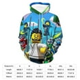 thumbnail image 2 of Ninjago Casual Pullover Hoodie Unisex Hooded Sweatshirt Novelty 3D Graphic Long Sleeve Sweater with Pocket L, 2 of 8