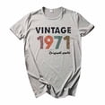 thumbnail image 3 of Viikei Women's Plus Size Short Sleeve Vintage 1971 Original Parts Cute T-Shirt, 3 of 5