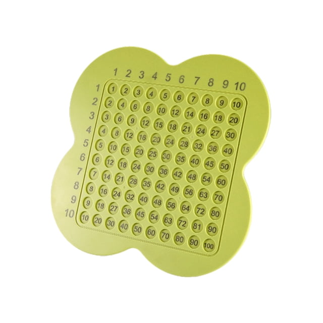 Green Kids Multiplication Arithmetic Board Game Educational Math Learning Activity