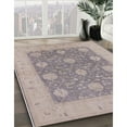 thumbnail image 3 of Ahgly Company Machine Washable Indoor Square Industrial Modern Rose Dust Purple Area Rugs, 3' Square, 3 of 7