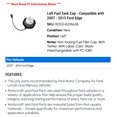 thumbnail image 2 of Left Fuel Tank Cap - Compatible with 2007 - 2015 Ford Edge 2008 2009 2010 2011 2012 2013 2014, 2 of 2