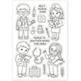 thumbnail image 7 of Medical Clear Stamp Doctor Words Silicone Stamp Cards Rabbit Mice Pattern Rubber Stamps Transparent Stamps for Card Making Photo Album Decoration and DIY Scrapbooking, 7 of 7