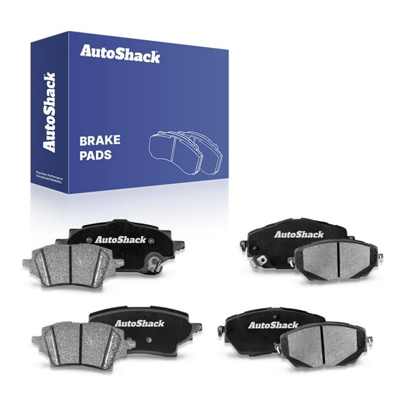 AutoShack Front & Rear Ceramic Brake Pad Set Replacement for 2019-2022 Toyota C-HR 8-PC