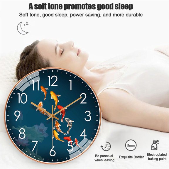 BETTERLIFE Wall Clock Round Modern Minimalist Marker Kitchen Home F9M7 Office 20cm W1U4