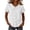 White#18, variant on Women Cotton Linen Dress Shirts Button Down Peter Pan Collar Tunic Tops Solid Casual Loose Fit Summer Blouses White,L