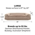 thumbnail image 6 of FurHaven Pet Products Plush & Suede Pillow Sofa Pet Bed for Dogs & Cats - Almondine, Large, 6 of 6
