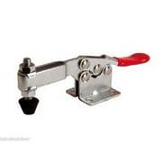 LavaLock Toggle clamp BBQ smoker door latch, Flat mount horizontal handle 2-pk