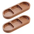 thumbnail image 1 of Bandeja Rectangular de Madera Maciza Bandeja para Condimentos Bandeja para Desayuno Bandeja para Sushi Bandeja para Salsa Bandeja para Condimentos para Cenas de Cocina B, 1 of 5