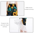 thumbnail image 2 of Sunflower Chic Chiffon Beach Dress & Skirt Set for Women - for Summer Days at the Beach, 2 of 6