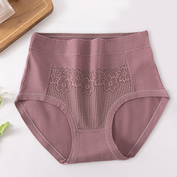 WCJM Women's Panties Essentials Women's Cotton Bikini Brief Underwear (Available in Plus Size), Multipacks Women Lace Threaded Early Pregnancy Waist Belly Support Maternity