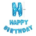 thumbnail image 2 of BIRLON 16 Inch Happy Birthday Balloons, Happy Birthday Banner, Blue with White Star, 2 of 5