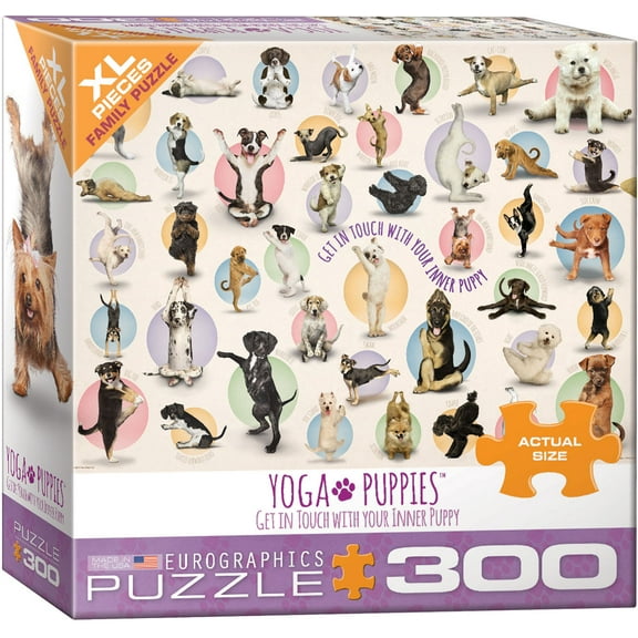 Yoga Puppies 300-Piece Puzzle