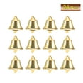 thumbnail image 3 of EeaseMX 24 piezas 45 mm Jingle Bell adornos navideños puerta árbol de Navidad decoración colgante colgantes para Navidad hogar decoración de fiesta navideña (dorado), 3 of 8