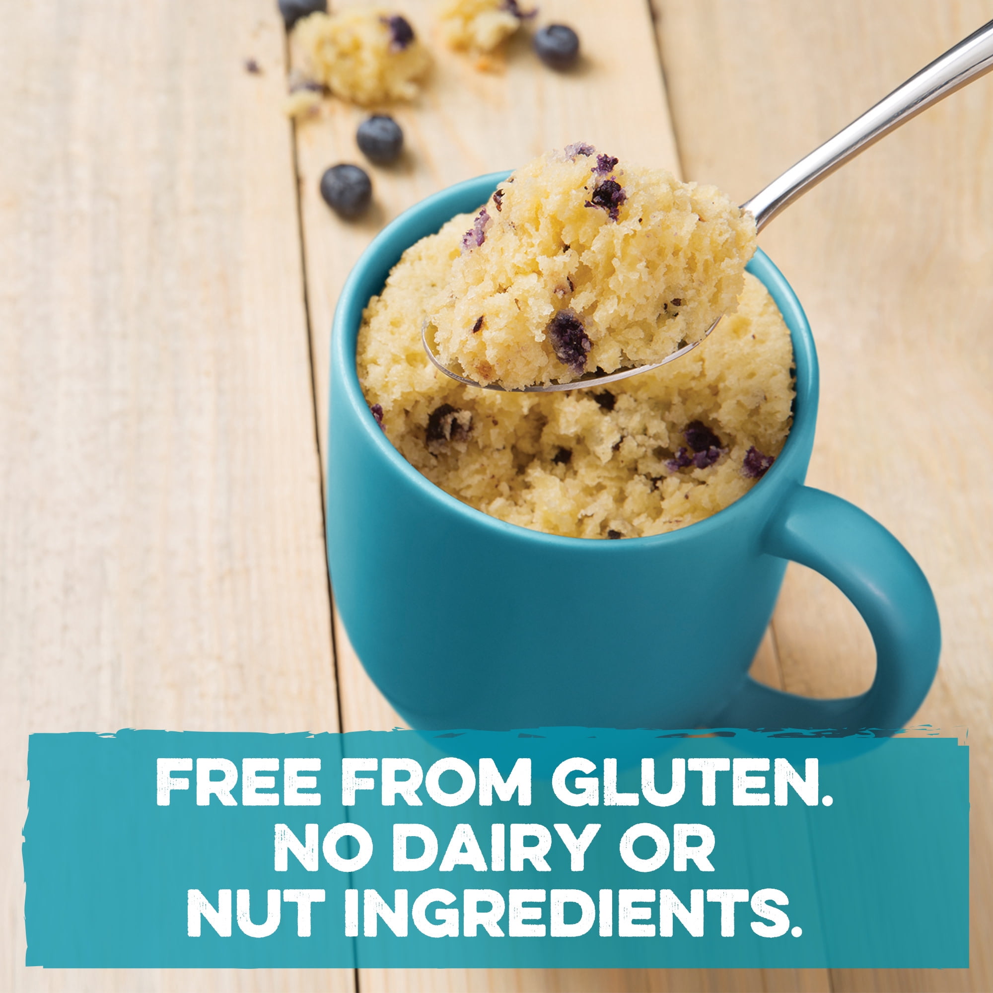 Udi's Gluten Free Blueberry Muffin Mug Cake Mix, 8.4 oz, 4 Count