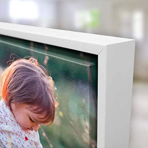 Floating Frame for 10x14 Inches Canvas, Picture Wall Art Painting Frame Decor for Finished Canvas, Size: 10 inch x 14 inch, FloaterFrame-DarkOak14x10